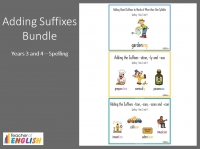 Adding Suffixes Bundle - Years 3 and 4